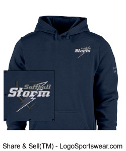 Reebok Adult Weekender Hooded Sweatshirt Design Zoom